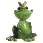 Veemoon Frog Figurine Resin Sculpture for Table or Desk Decor