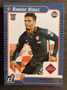 2021-22 Donruss Soccer ROOKIE KINGS PRESS PROOF GOLD Owen Wijndal 19 Netherlands - Picture 1 of 2