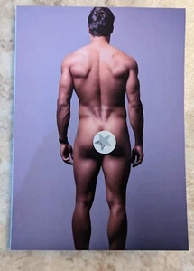 One new handcraft blank 5 x 7 greeting card + envelope-SUBJECT: MALE NUDES - Picture 1 of 2