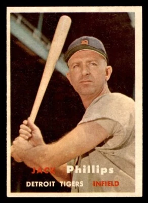 1957 Topps Baseball #307 Jack Phillips EX *i1 - Image 1 of 2