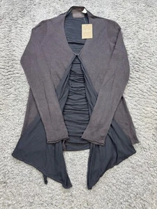 Anthropologie Guinevere Sweater Women XS Draped Waterfall Linen Cardigan NWT - Picture 1 of 10