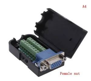 D-SUB 15-pin Female Nut Breakout Board Terminal - DB15 - DIY solderless VGA - Bild 1 von 2