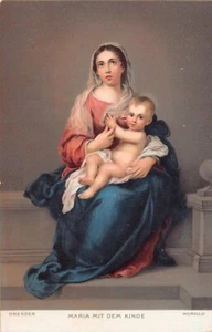 Virgin Mary And Baby Jesus Vtg Postcard CP343 - Picture 1 of 2