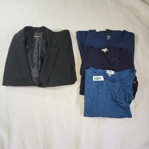 Women's Blazer and Long Sleeve Shirt Size L Lot of 4 - Picture 1 of 5