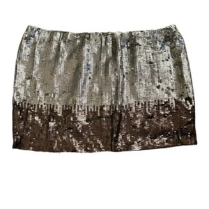 Jaloux Ombré Sequin Mini Skirt Hand Embellished Party New Years Disco NWT Large - Picture 1 of 14
