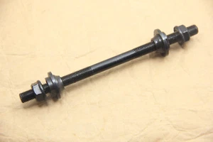 Bicycle Front Axle 8mm X 140mm 26tpi Front Axle Steel Black - Picture 1 of 3