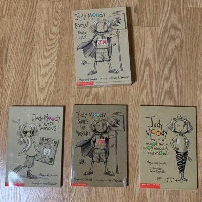 Judy Moody Box Set of 3 Saves The World Gets Famous Was In A Bad Megan McDonald - Image 1 of 2