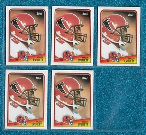 NM-MINT OR BETTER (5) CARD LOT 1988 TOPPS #389 MAJOR EVERETT ROOKIE RC FALCONS - Picture 1 of 1