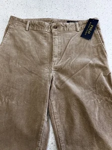 Polo Ralph Lauren Boys Size 20 Corduroy Stretch Super Skinny Fit Khaki Pants NWT - Picture 1 of 8