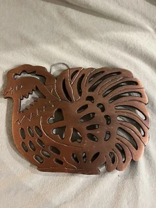 Vintage Rooster Trivet Wall Plaque Wall Decor-Copper Color - Picture 1 of 3