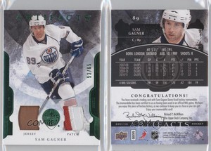 2011-12 Upper Deck Artifacts Emerald Jersey/Patch /65 Sam Gagner #89 Patch