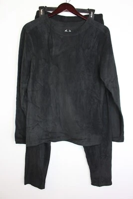 Conjunto de parte superior e inferior térmica ajustada negra grande Realtree para mujer Foto 1 de 2