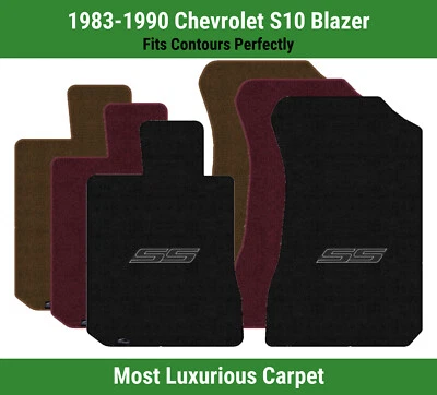 Alfombrillas de primera fila Lloyd Luxe para Chevrolet S10 Blazer 83-90 con logotipo negro SS Foto 1 de 4