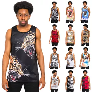 Victorious Men's Casual Graphic Print Tank Tops TT90 TT93 TT94 TT95 TT96 TT97-98 - Picture 1 of 66