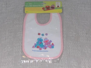 Sesame Street Cookie Monster & Lola Baby Bib Unisex Children 0M+ New - Picture 1 of 1