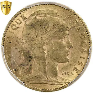 [#1120592] France, 10 Francs, Marianne, 1906, Paris, Gold, PCGS, AU(55-58), Le F - Picture 1 of 2