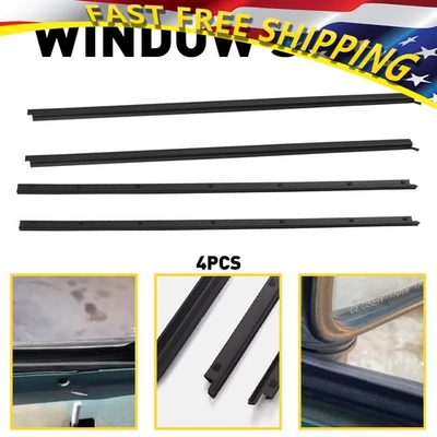 Vedações de porta de vidro para Nissan Hardbody Navara D21 1986-97 cinto tira meteorológica - Imagem 1 de 4