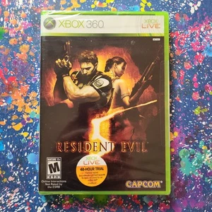 Resident Evil 5 Xbox 360 Capcom - NEW LITE CASE DAMAGE - Picture 1 of 4
