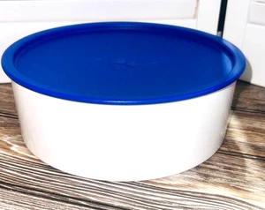 Nuevo contenedor redondo de aperitivos para galletas Tupperware 3421A-2 para almacenamiento de alimentos azul - Imagen 1 de 1