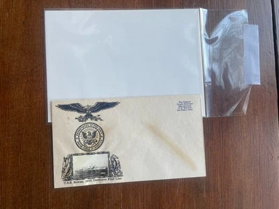 USS Rowan DD-405 Destroyer Cachet Cover Photo Vignette WWII Era Naval Cache - Image 1 of 4