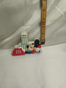 RARE Hoan Ltd Walt Disney Vintage Mickey Mouse Chip Clip Phone w/ Magnet - Picture 1 of 4