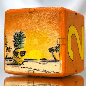 Pineapple Paradise - Vacation Mode On - Backgammon Doppelwürfel 36 mm - Bild 1 von 12