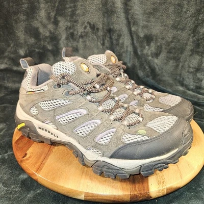 Sapatos de caminhada femininos Merrell Moab ventilador Beluga lilás J87336 tamanho 10 - Imagem 1 de 4