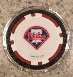 Philadelphia Phillies Texas Holdem Poker Chip Card Guard Protector NEW - RED - Picture 1 of 1