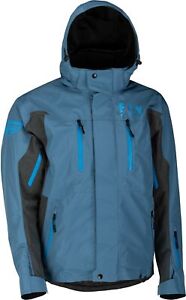 2023 Blue & Gray Incline Snow Jacket - 2X-Large Fly Racing 470-41042X
