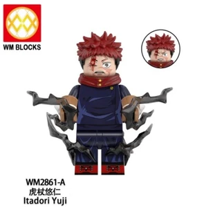 2 inch Custom Jujutsu Kaisen, Yuji Itadori Minifigure with Base - Picture 1 of 1