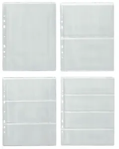 Pages for banknote album, dividers - BIG CHOOSE - Four type sleeves 1, 2, 3, 4 - Picture 1 of 12