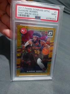 2017 Panini Donruss Optic DeAndre Bembry Fast Break Gold /10