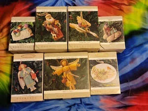 NIB Hallmark Keepsake Folk Art Americana Collection Ornaments Lot/ 7 - Picture 1 of 5