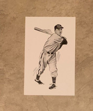 Billy Herman Chicago Cubs Postcard 1989 Ted Williams Thumper Litho Baseball