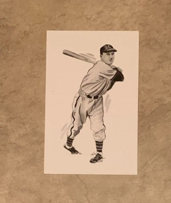 Billy Herman Chicago Cubs Postcard 1989 Ted Williams Thumper Litho Baseball - Image 1 of 2