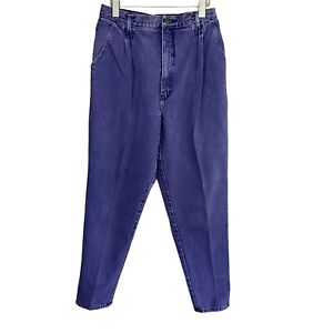 Oscar De La Renta Jeans Womens Size 16 Purple High Waist Straight Vtg Y2k