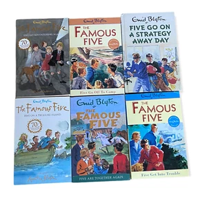 Enid Blyton Famous Five Series Collection 6 Book Bundle Paperback, Hardback - Picture 1 of 6