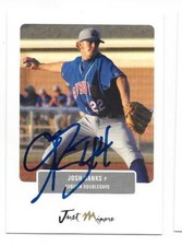 JOSH BANKS 2004 JUST MINORS AUTOGRAPHED SIGNED # 7 AUBURN DOUBLEDAYS BLUE JAYS 