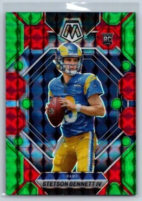 2023 Panini Mosaic Red And Green Rookie Stetson Bennett - Image 1 of 2