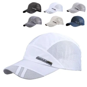 Men Baseball Cap Summer Outdoor Sport Hat Running Visor Caps Mesh Man Hats 1Pc - Picture 1 of 12
