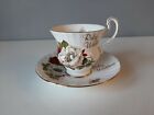 Royal Park Staffordshire Bone China Ruby Wedding Cup and Saucer - Ex Condition