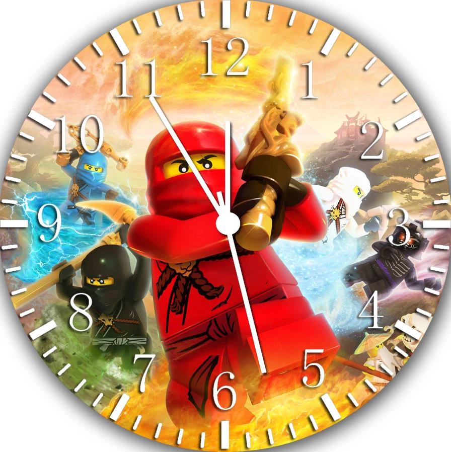 Lego Ninja Ninjago Frameless Borderless Wall Clock Nice For Gifts or Decor W119 - Image 1 of 1