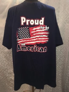 Fruit Of The Loom Proud To Be An American XxxL T-Shirt 3XL Patriotic Flag USA - Picture 1 of 5
