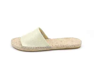 Ciabatte da donna in corda estive basse espadrillas sandali pantofole tessuto - Imagen 1 de 6
