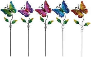 5 Pack Butterfly Decorative Garden Stakes,Outdoor Metal Decor Butterfly-5pack - Picture 1 of 6