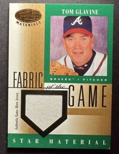 2001 Leaf Certified Materials Fabric of the Game #FG-71 Tom Glavine Jersey Relic