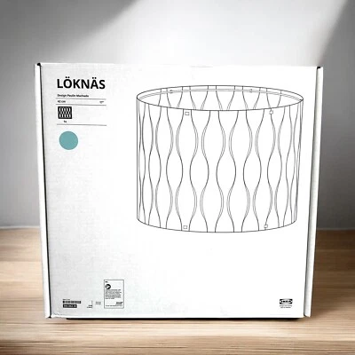 Mesa pingente de chão abajur Ikea LÖKNÄS LOKNAS azul prata 17” nova 304.062.25 - Imagem 1 de 4