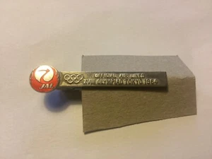 JAL Japan Air Lines Vintage Tie Clip - 1964 Olympic Games Tokyo - Picture 1 of 5