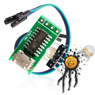 CH340C Micro USB TTL UART seriell Konverter OSX Win Linux Android ESP8266 ESP32 - Bild 1 von 3