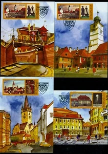 2007 SIBIU,Architecture,LiesBridge,Evangelical Church,Romania,6206,FDC maxi card - Picture 1 of 1